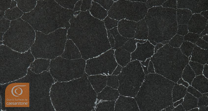 Black Knight Caesarstone, via marble.com