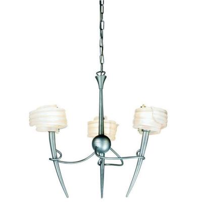 Eurofase Model # CH-3VIO-34 Internet # 202640100 Chat Offline Viola Collection Hanging Crackled Silver Chandelier